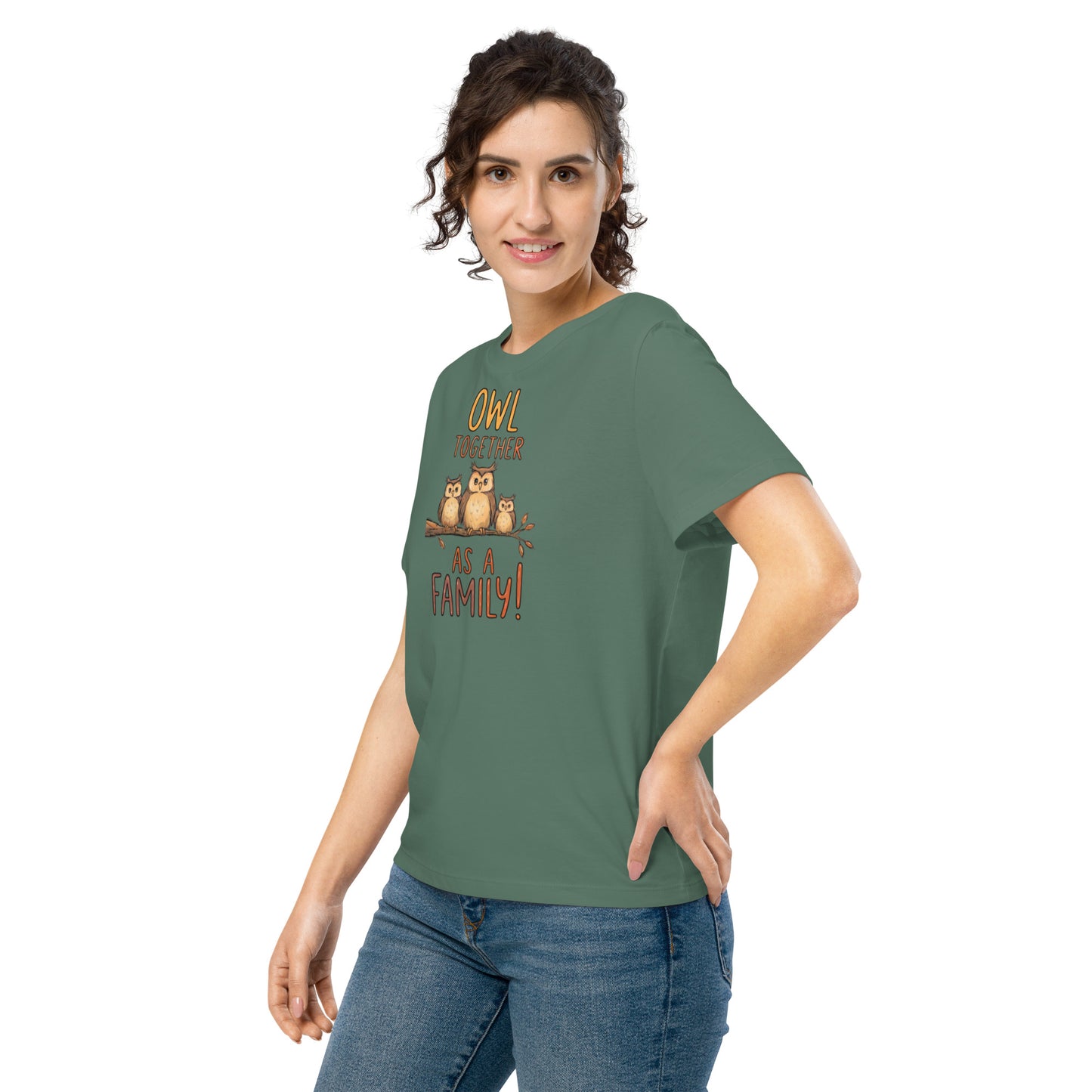 Women’s Ribbed Neck T-Shirt – OwlChic Sustainable Fashion for Effortless Family Day Style Dudeily