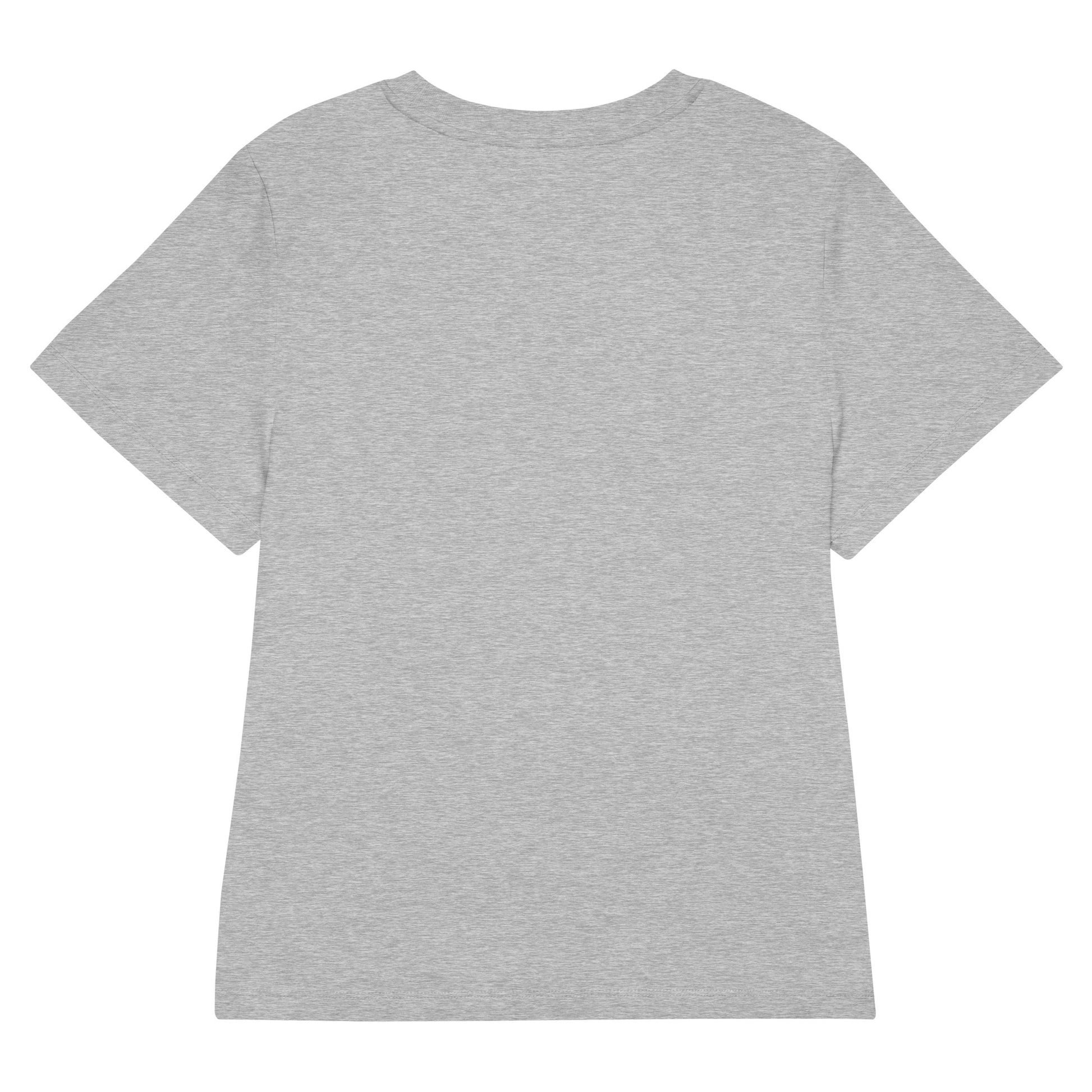 Eco-Friendly Owl Clothing Embroidered Women’s Organic Ribbed Neck T-Shirt "Grow With Care" Dudeily