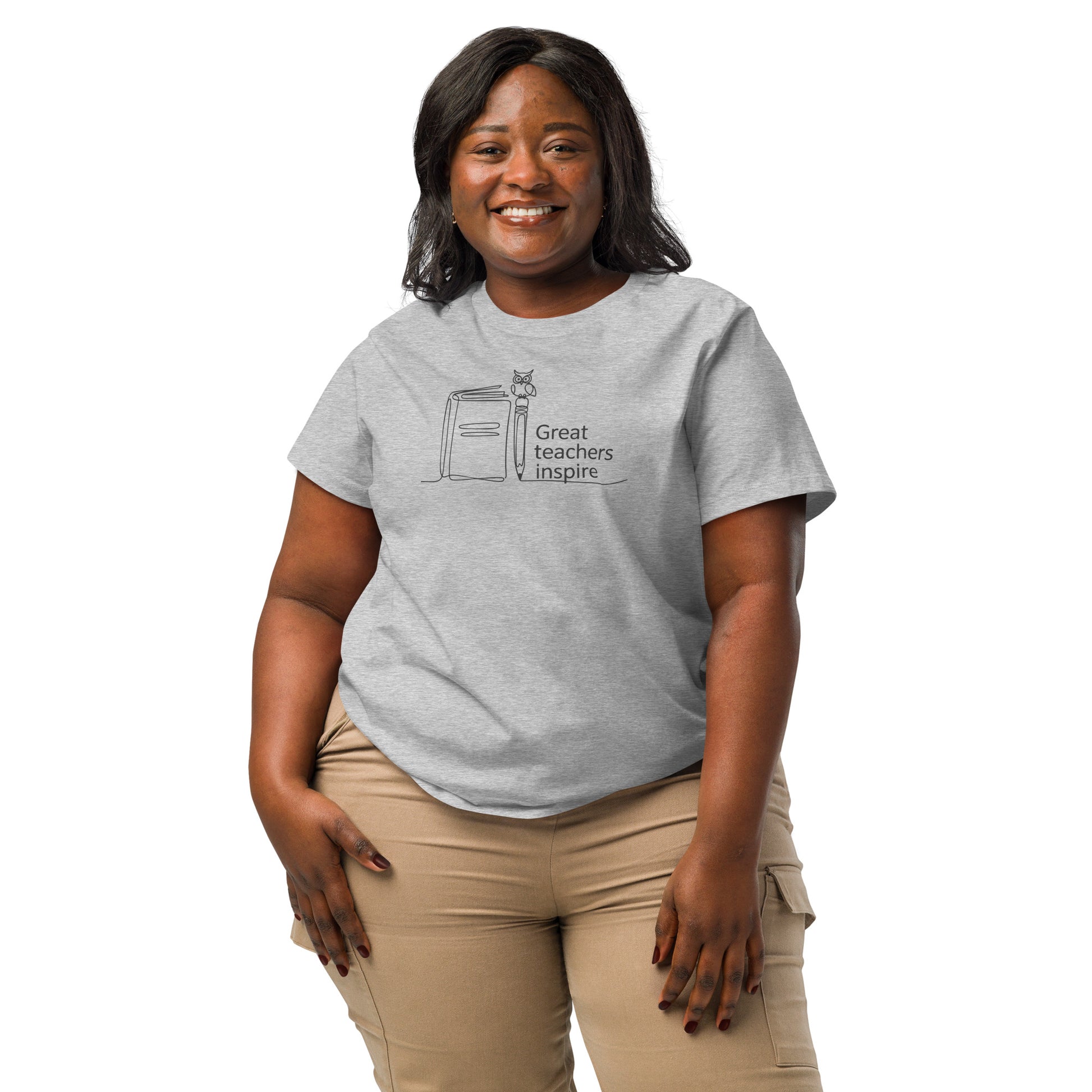 Women’s organic ribbed neck t-shirt Dudeily