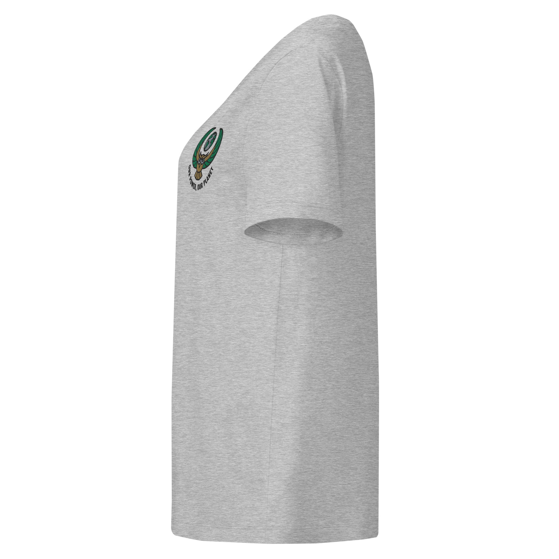 Women’s organic ribbed neck t-shirt Dudeily