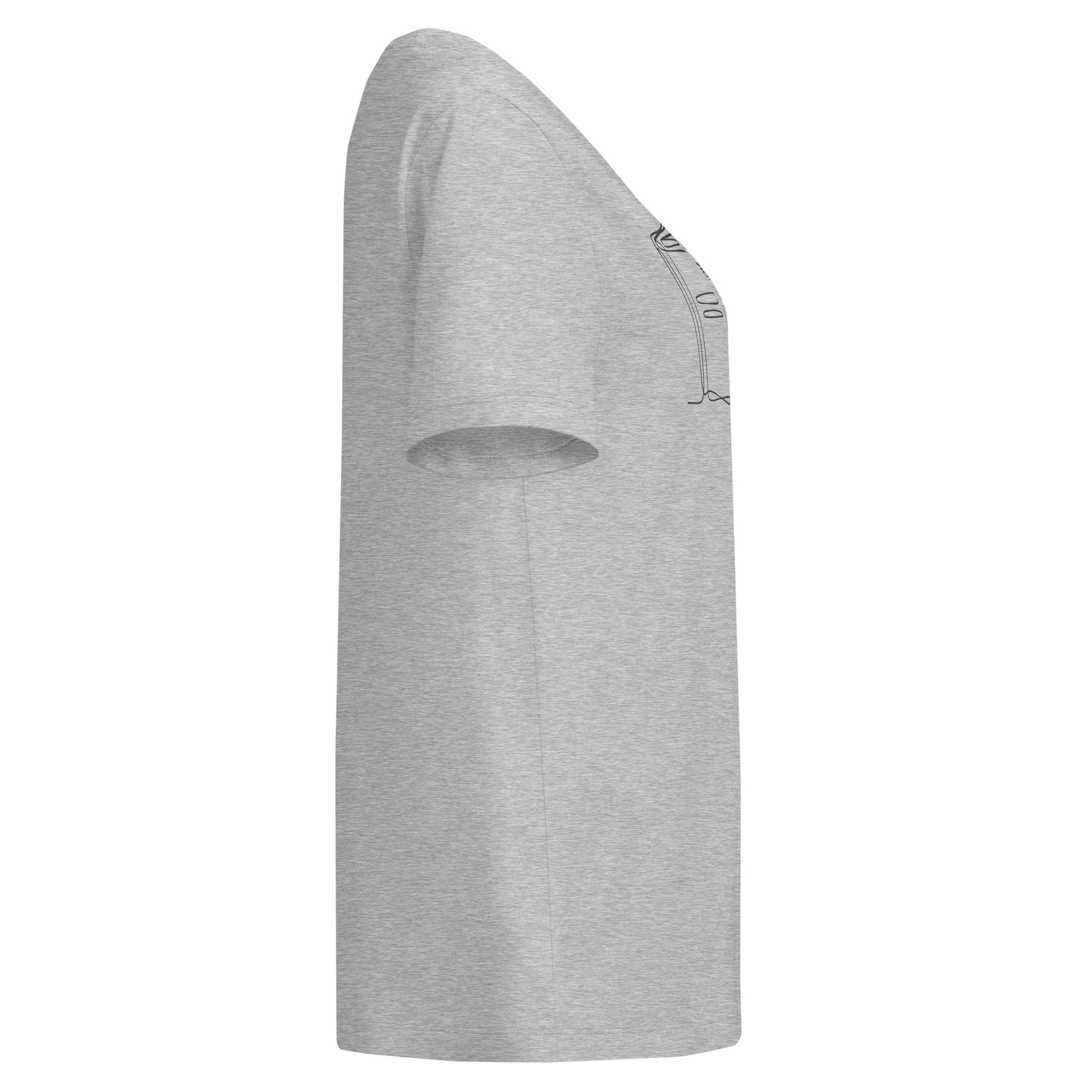 Women’s organic ribbed neck t-shirt Dudeily