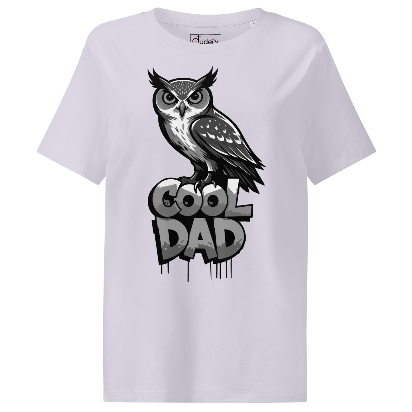 Women’s Organic Ribbed Neck T-Shirt – Sustainable Father’s Day Gift for Owl & Nature Lovers | Dudeily Dudeily