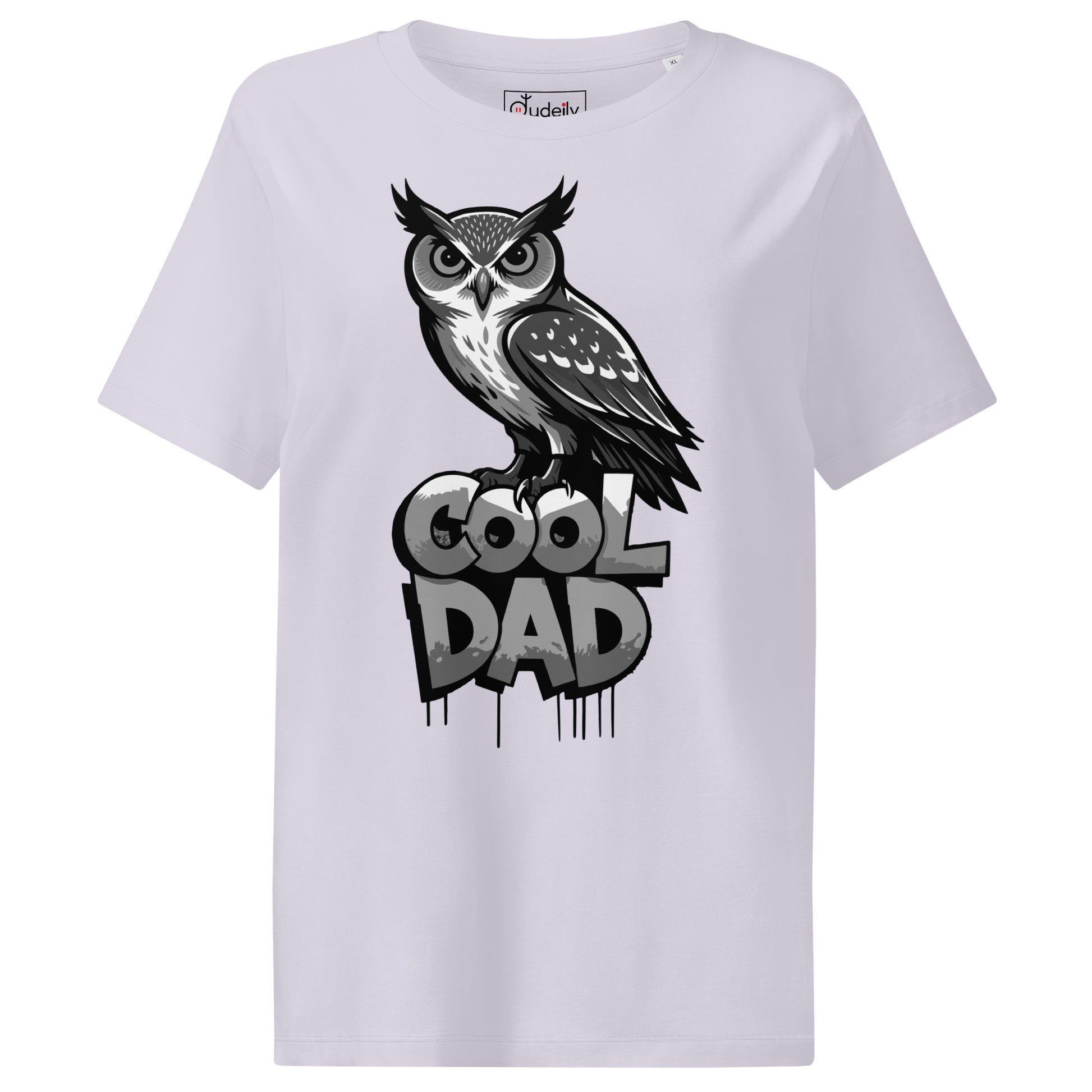 Women’s Organic Ribbed Neck T-Shirt – Sustainable Father’s Day Gift for Owl & Nature Lovers | Dudeily Dudeily
