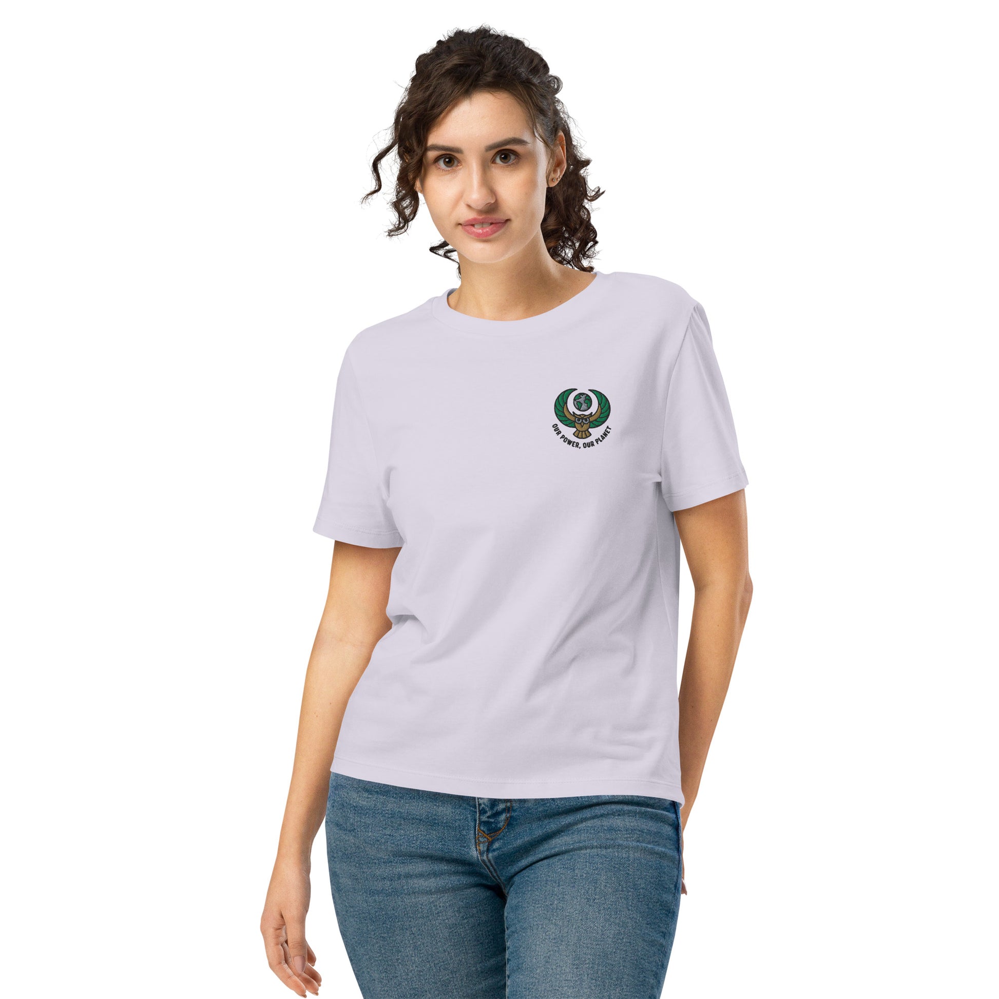 Women’s organic ribbed neck t-shirt Dudeily