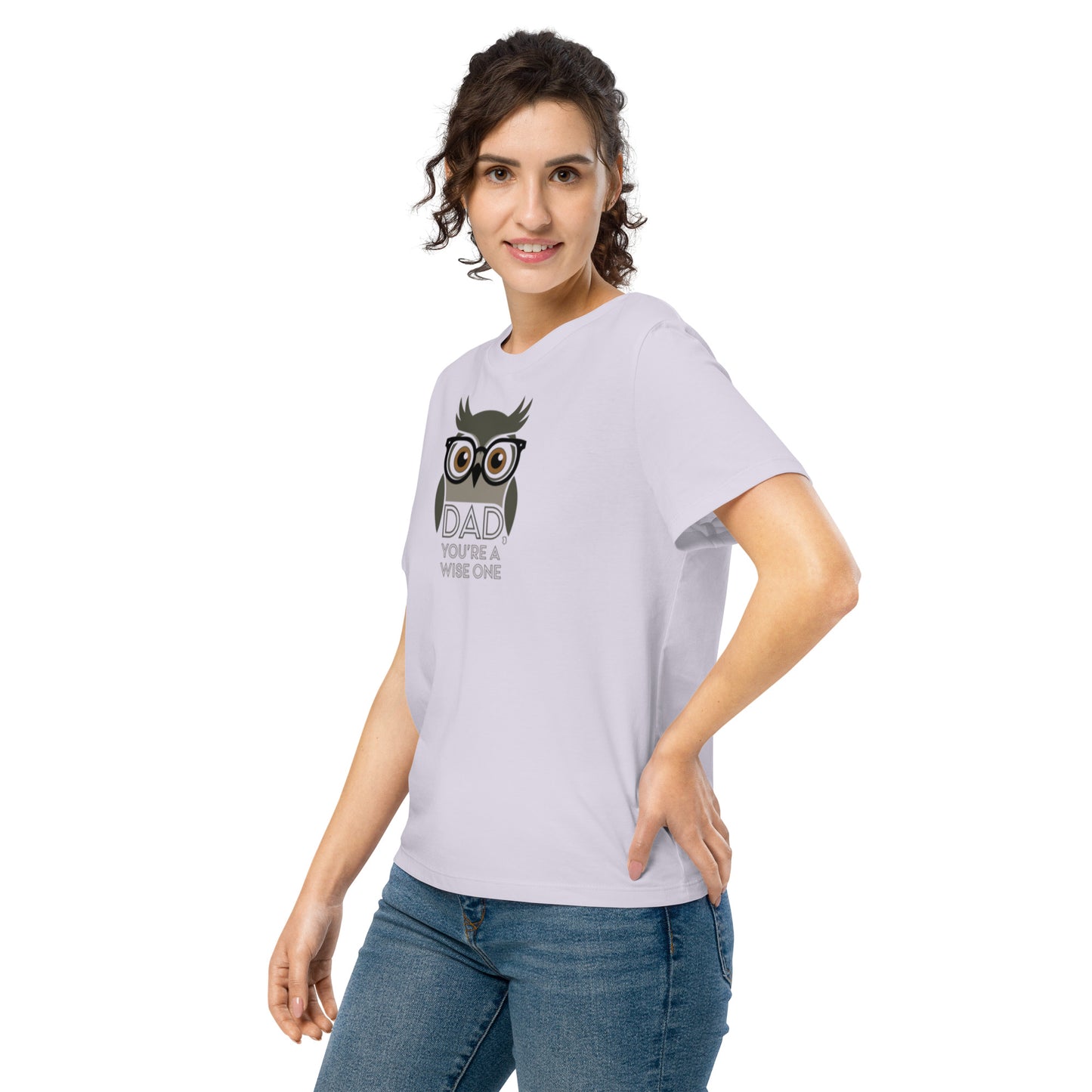 Women’s Organic Ribbed Neck T-Shirt –Owl Themed Eco-Friendly, Sustainable Fashion by Dudeily Dudeily