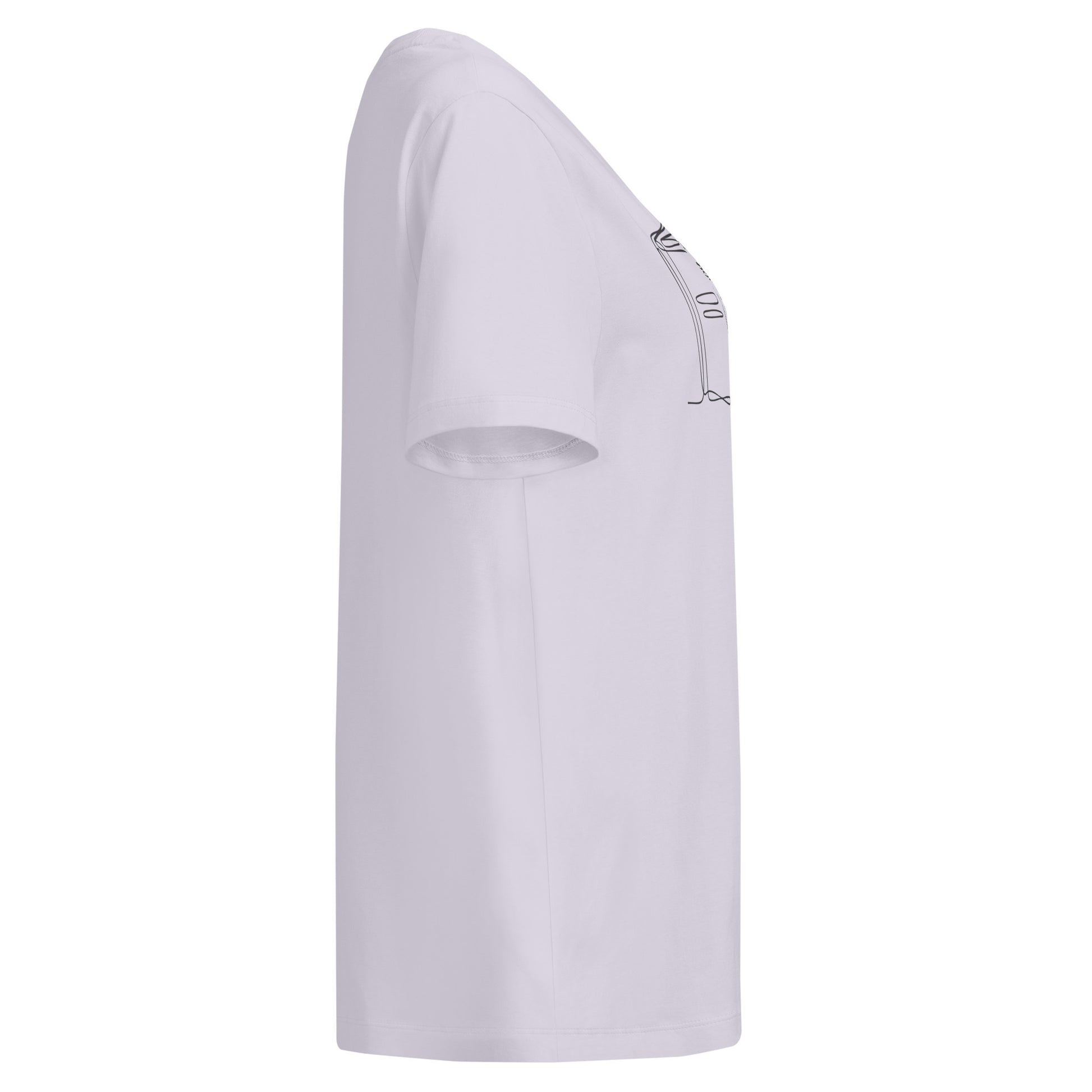 Women’s organic ribbed neck t-shirt Dudeily