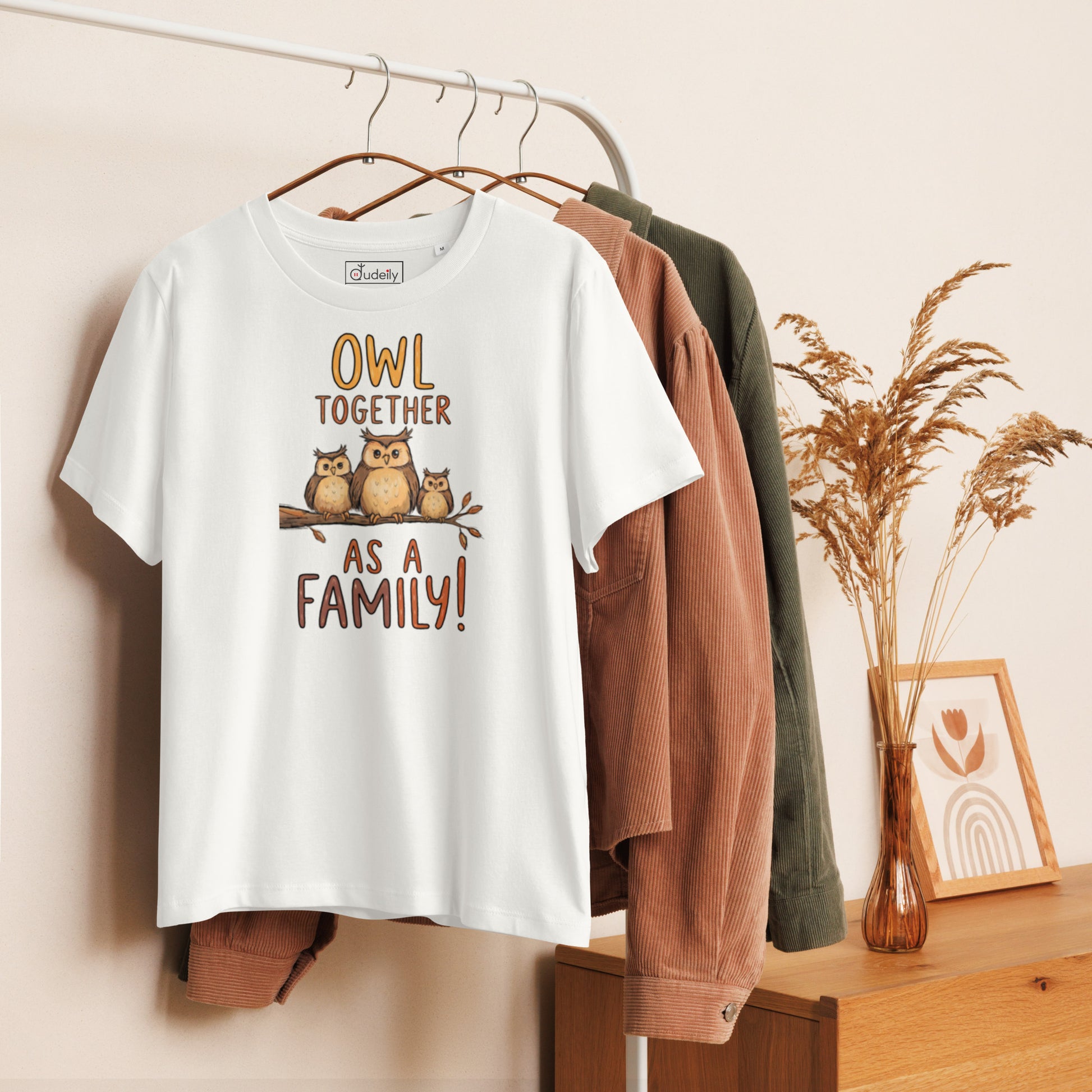 Women’s Ribbed Neck T-Shirt – OwlChic Sustainable Fashion for Effortless Family Day Style Dudeily