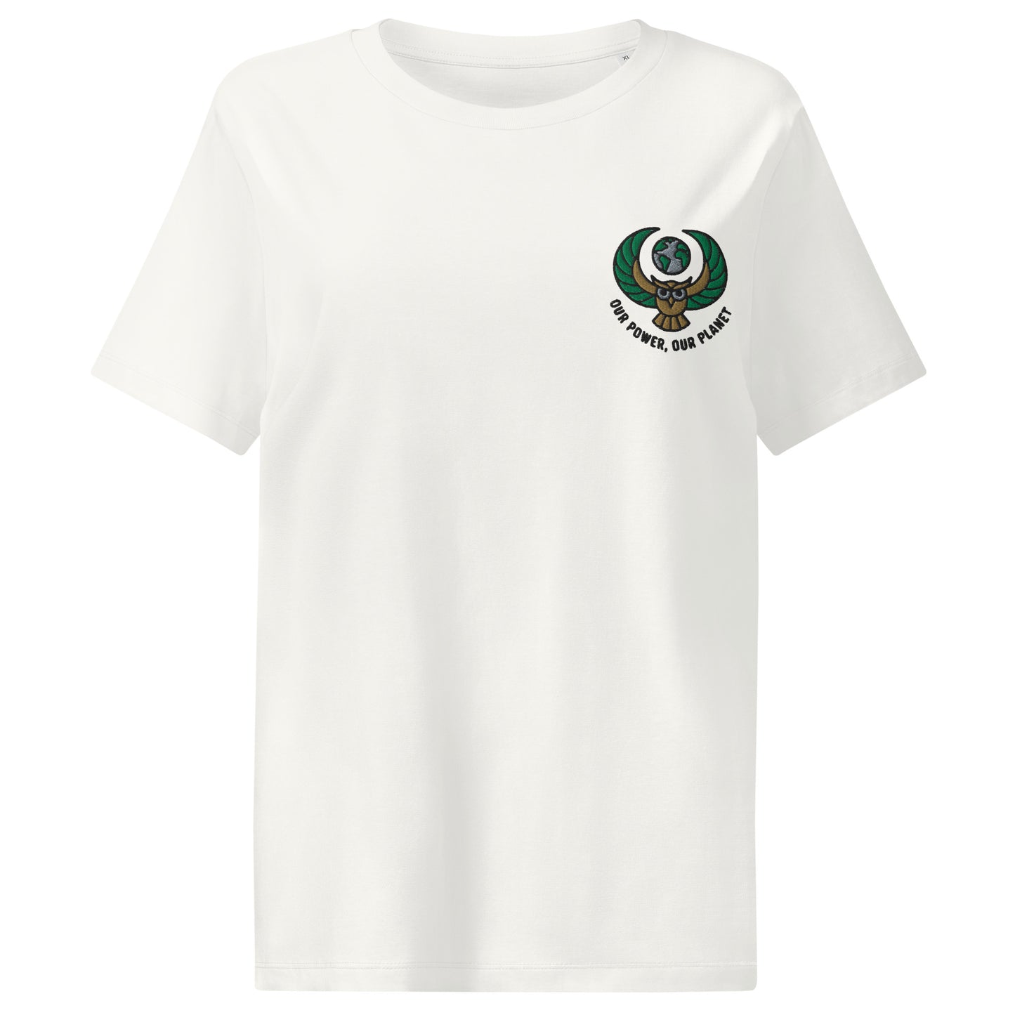 Women’s organic ribbed neck t-shirt Off White Dudeily