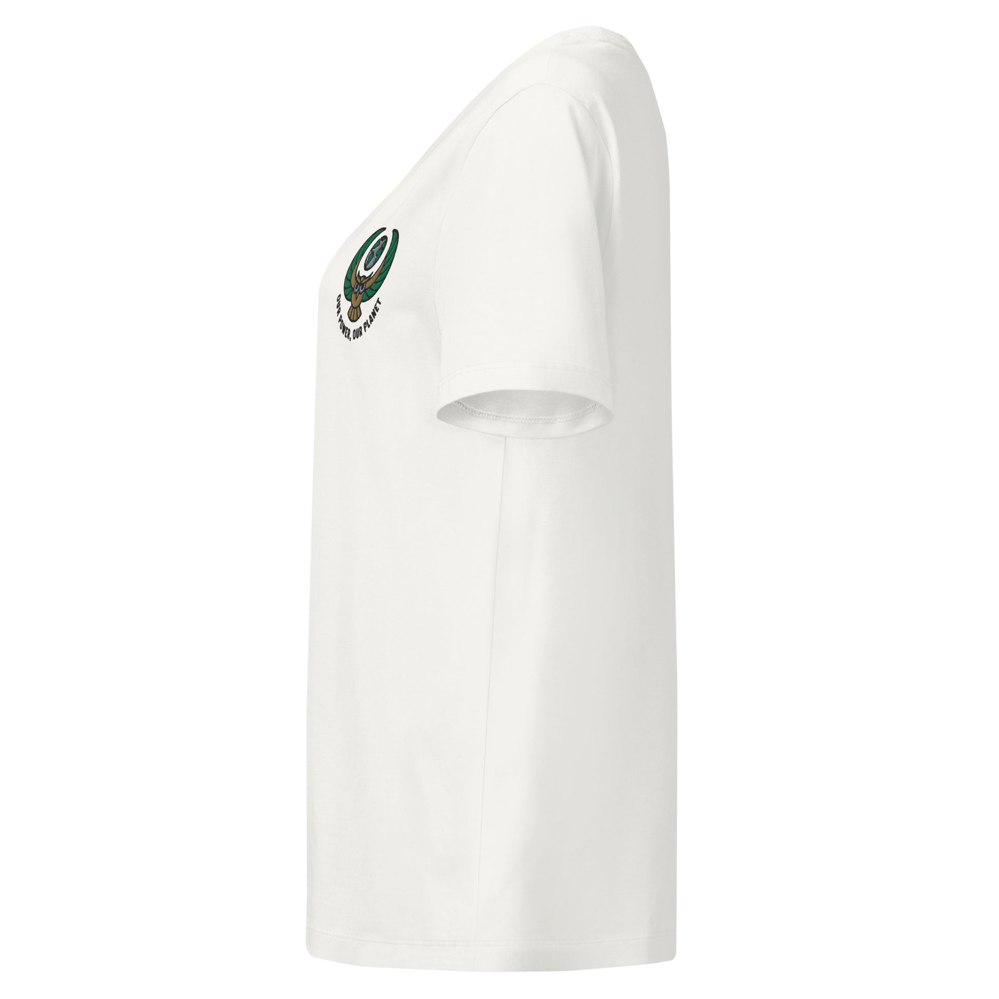 Women’s organic ribbed neck t-shirt Dudeily