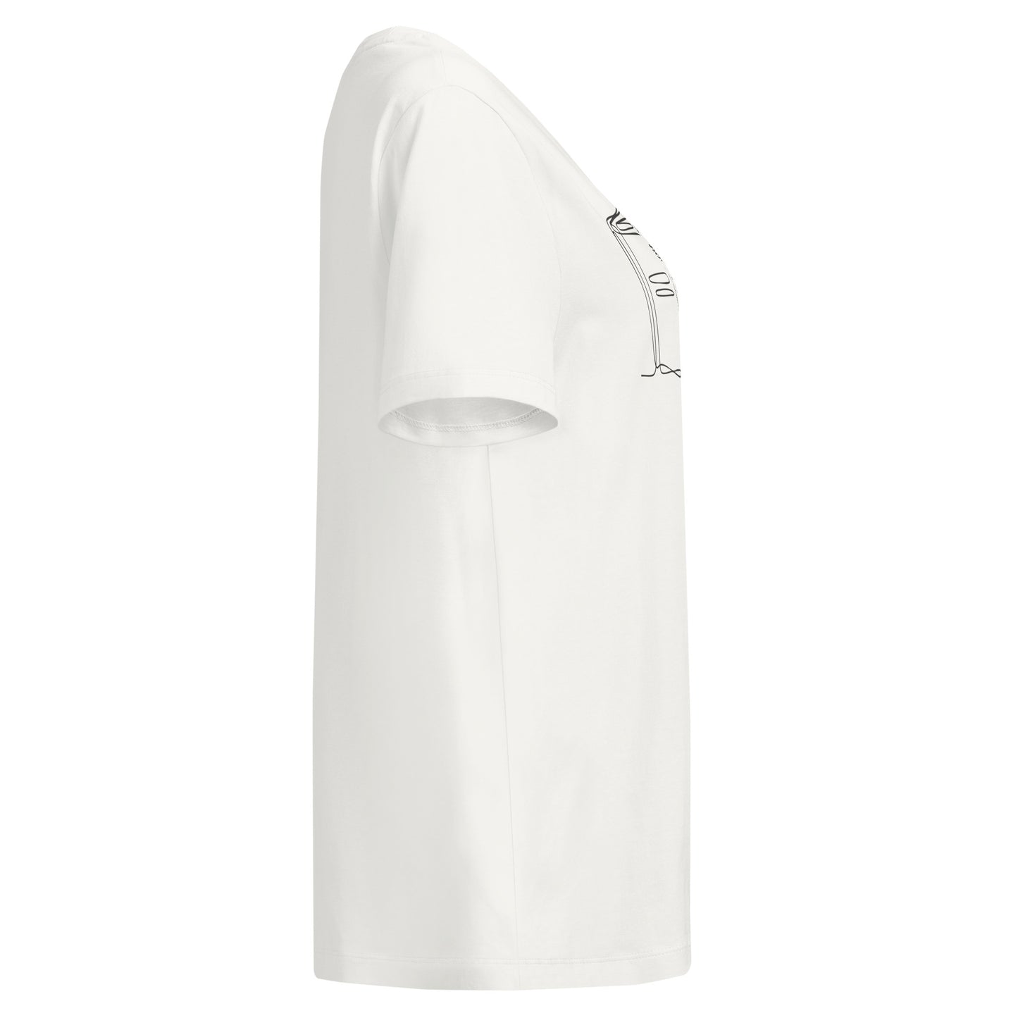 Women’s organic ribbed neck t-shirt Dudeily