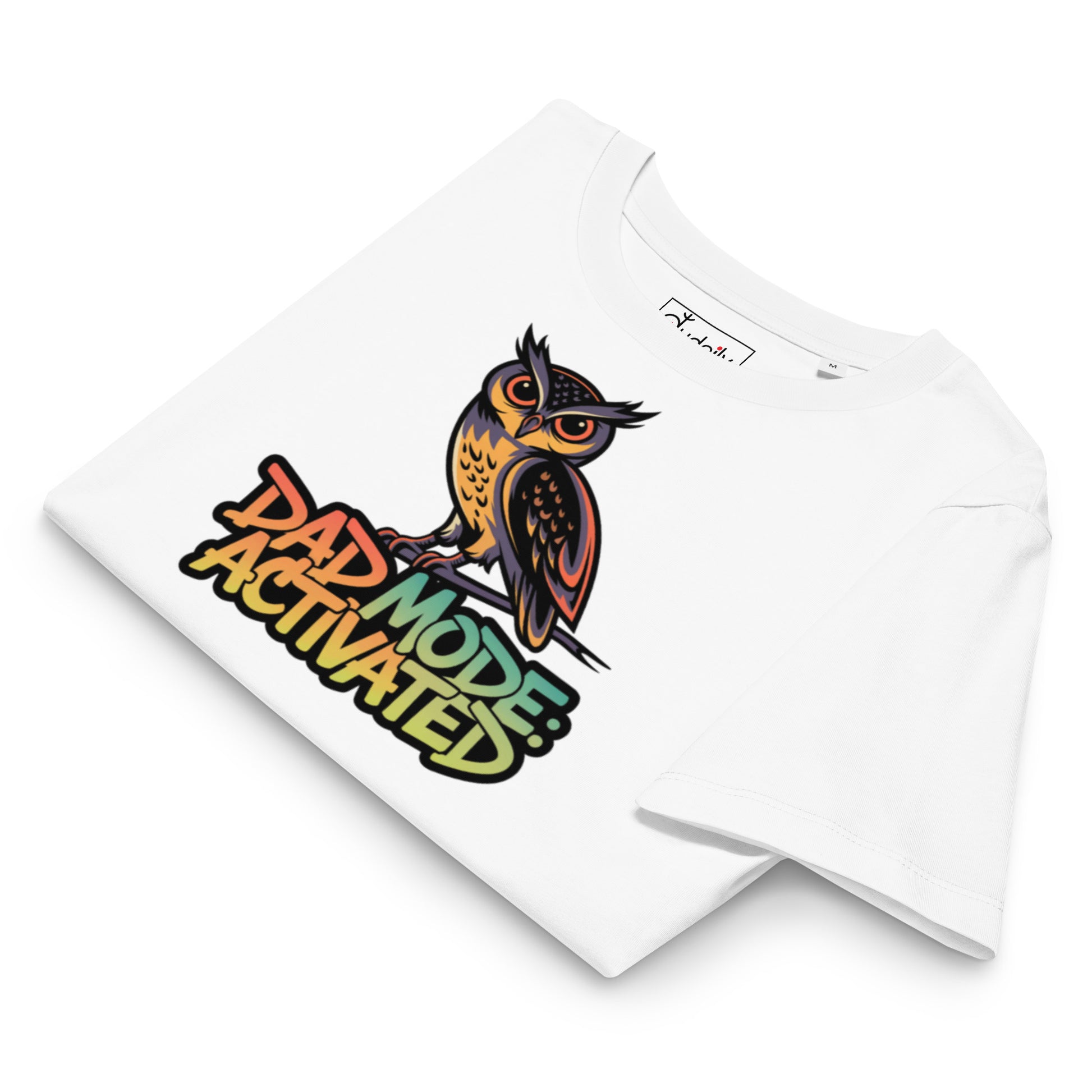 Women’s Organic Ribbed Neck T-Shirt – Owl-Themed Sustainable Fashion for Nature Lovers | Dudeily Dudeily
