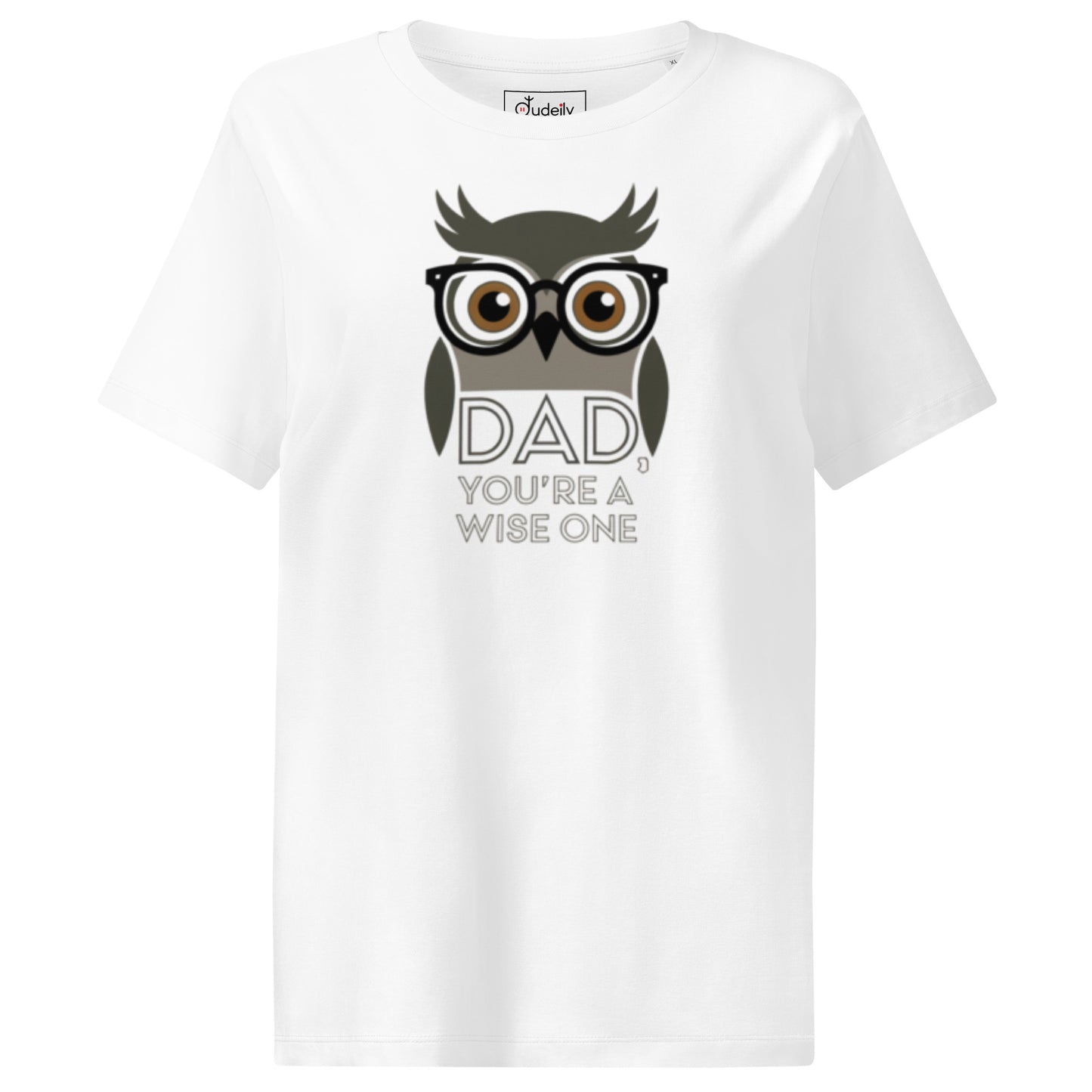 Women’s Organic Ribbed Neck T-Shirt –Owl Themed Eco-Friendly, Sustainable Fashion by Dudeily Dudeily