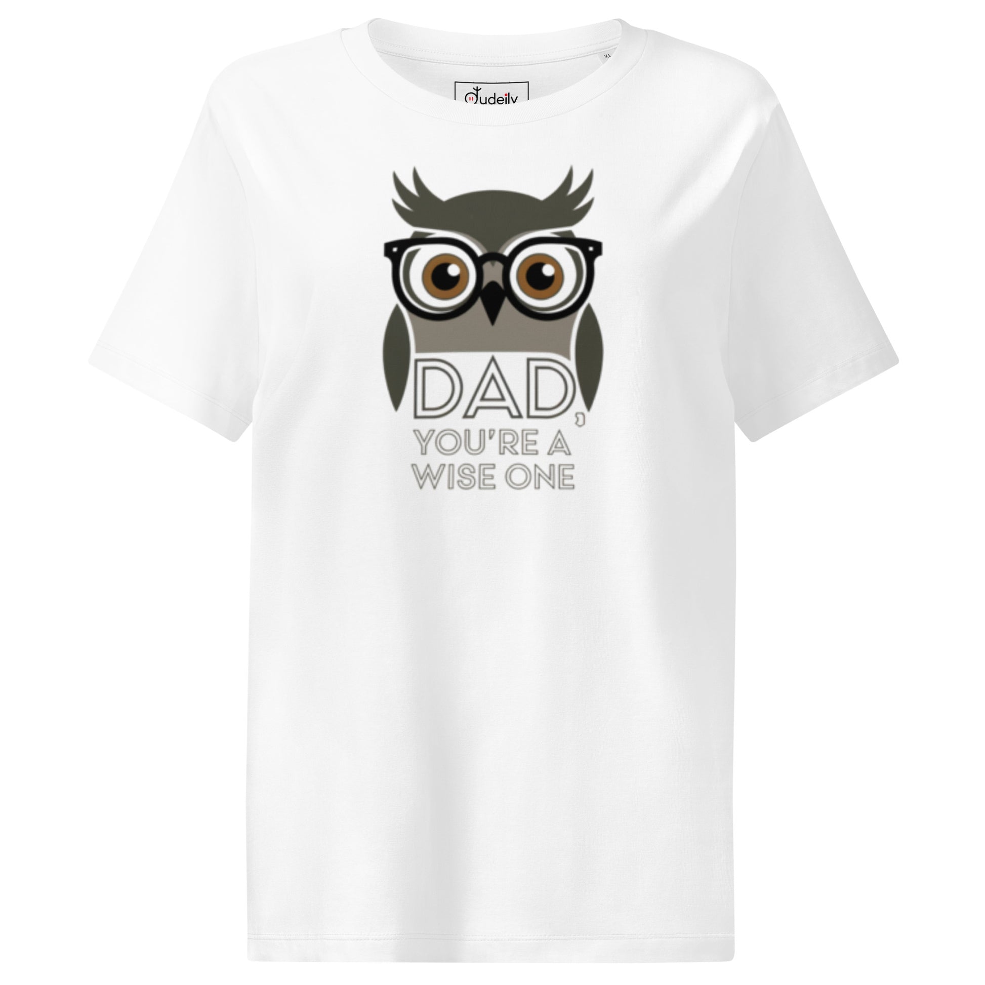 Women’s Organic Ribbed Neck T-Shirt –Owl Themed Eco-Friendly, Sustainable Fashion by Dudeily Dudeily