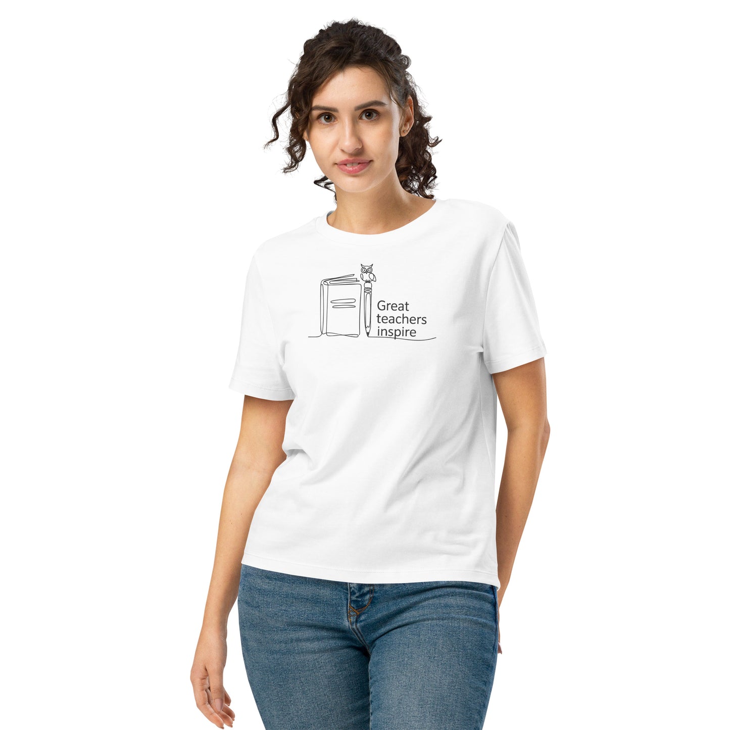 Women’s organic ribbed neck t-shirt Dudeily